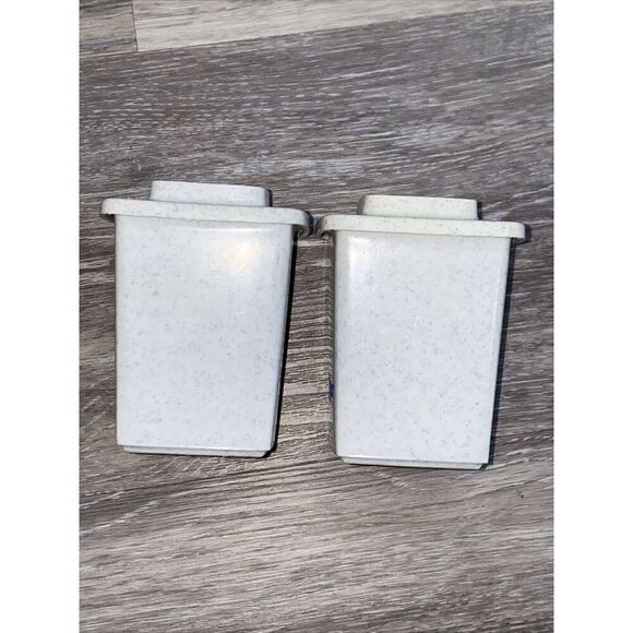 Vintage Counter Size Salt & Pepper Shaker Set Light Blue by Tucker Housewares - Picture 3 of 8